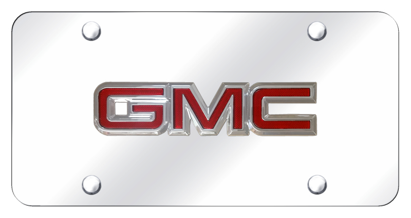 GMC OEM License Plate - Chrome on Mirrored