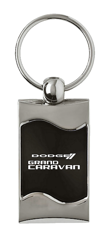 Grand Caravan Rectangular Wave Key Fob - Black