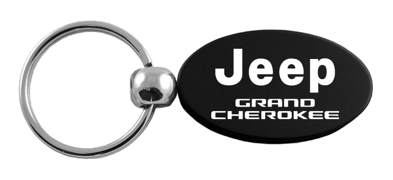 Grand Cherokee Oval Key Fob - Black