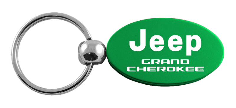 Grand Cherokee Oval Key Fob - Green