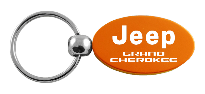 Grand Cherokee Oval Key Fob - Orange