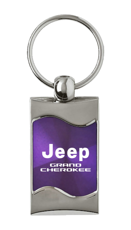 Grand Cherokee Rectangular Wave Key Fob - Purple