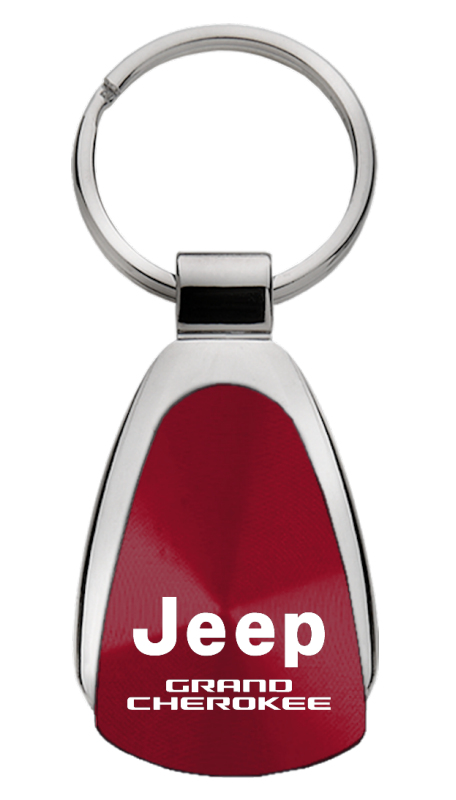 Grand Cherokee Teardrop Key Fob - Burgundy
