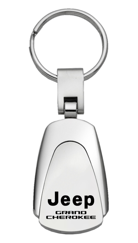 Grand Cherokee Teardrop Key Fob - Silver