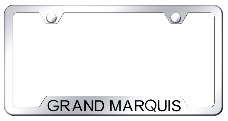 Grand Marquis Cut-Out Frame - Laser Etched Mirrored