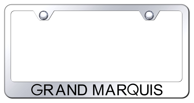 Grand Marquis Stainless Steel Frame - Laser Etched Mirrored