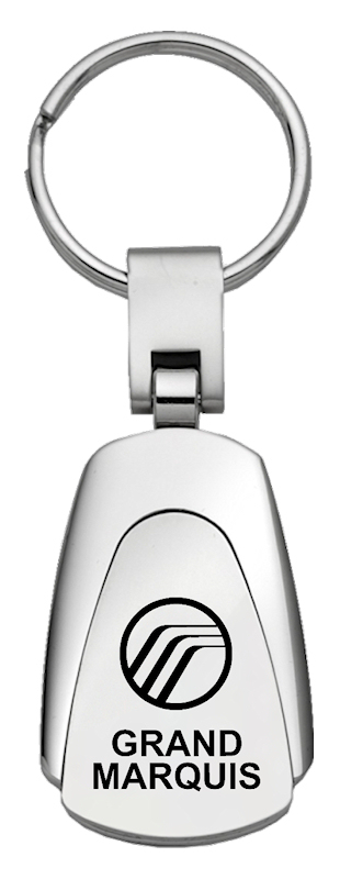 Grand Marquis Teardrop Key Fob - Silver