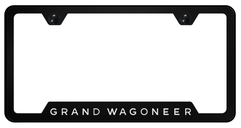 Grand Wagoneer Cut-Out Frame - Laser Etched Black