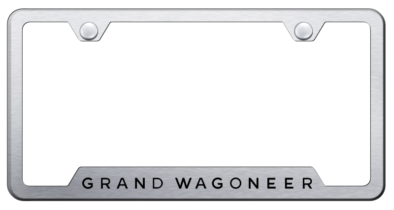 Grand Wagoneer Cut-Out Frame - Laser Etched Brushed