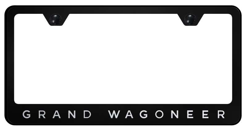 Grand Wagoneer Stainless Steel Frame - Laser Etched Black