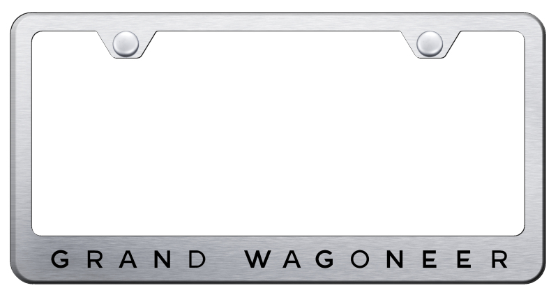 Grand Wagoneer Stainless Steel Frame - Laser Etched Brushed