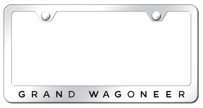 Grand Wagoneer Stainless Steel Frame - Laser Etched Mirrored