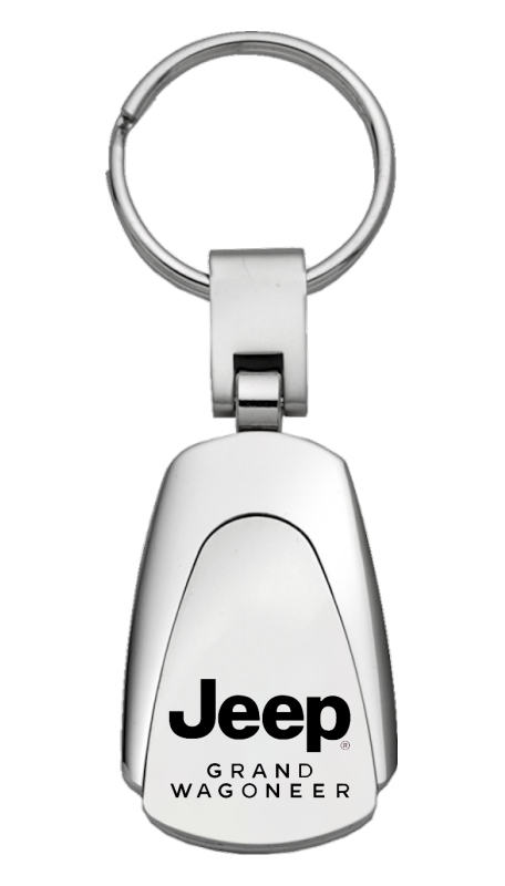 Grand Wagoneer Teardrop Key Fob - Silver