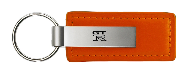 GTR Leather Key Fob - Orange
