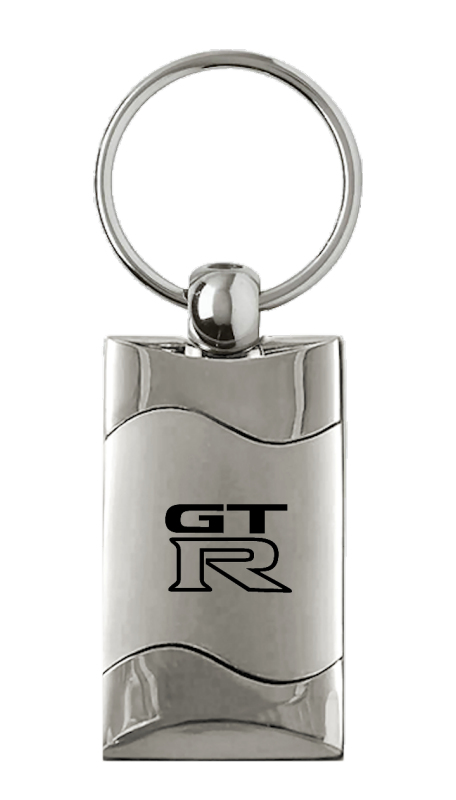 GTR Rectangular Wave Key Fob - Silver