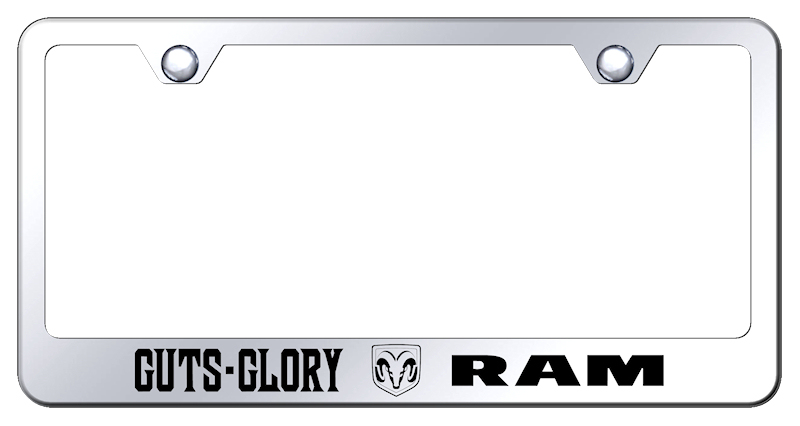 Guts - Glory - Ram Stainless Steel Frame - Etched Mirrored
