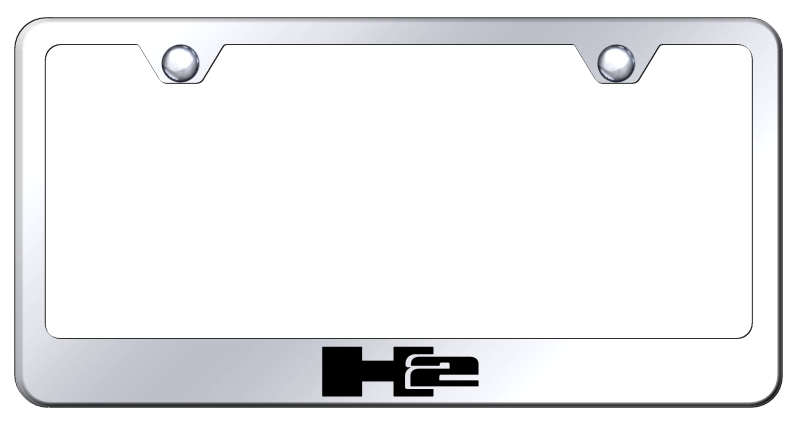 H2 Logo Stainless Steel Frame - Laser Etched Mirrored