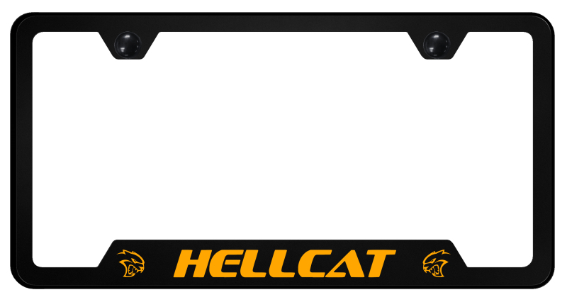 Hellcat Orange PC Notched Frame - UV Print on Black