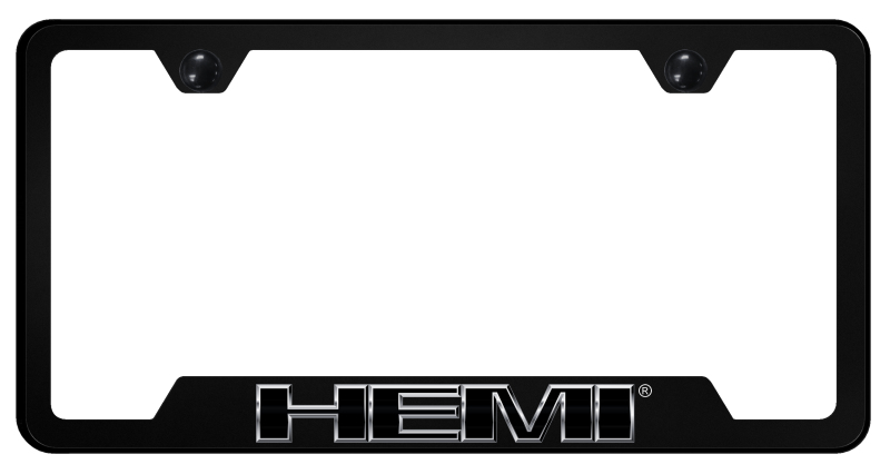 Hemi Chrome PC Notched Frame - UV Print on Black