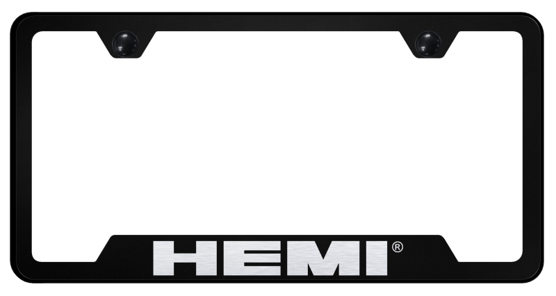 Hemi Cut-Out Frame - Laser Etched Black
