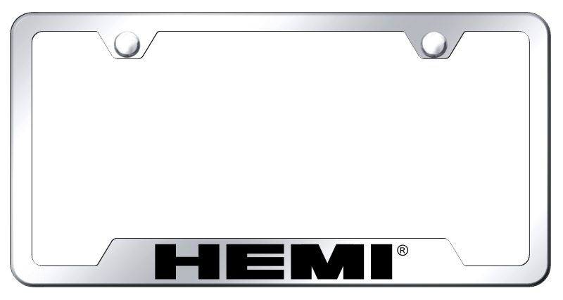 Hemi Cut-Out Frame - Laser Etched Mirrored