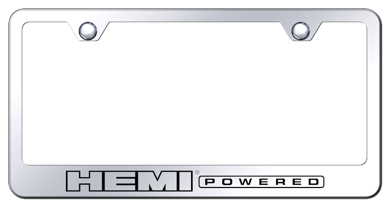 Hemi Powered Laser Etched Stainless Steel Frame - Finish:Mirrored