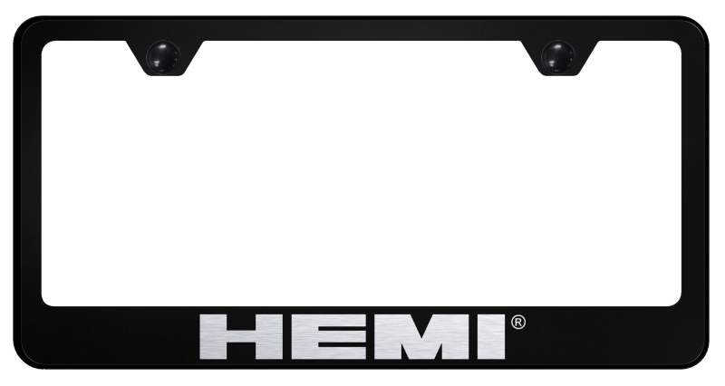 Hemi Stainless Steel Frame - Laser Etched Black