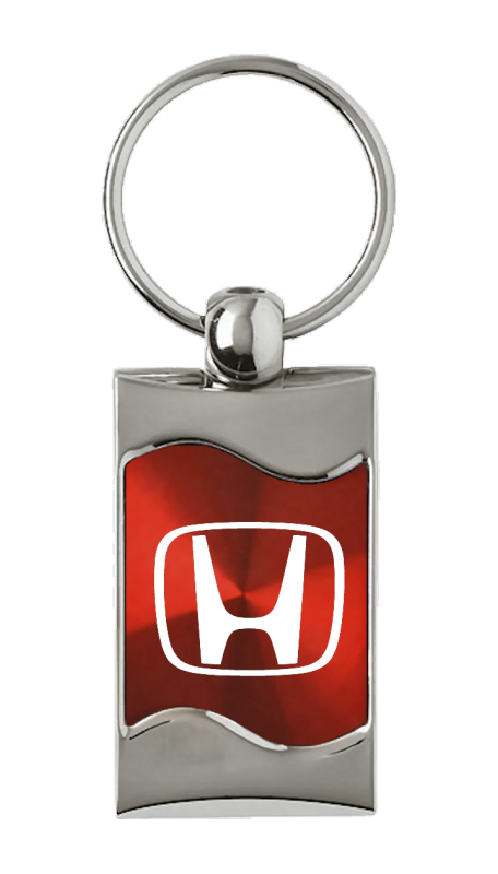 Honda (H Only) Rectangular Wave Key Fob - Red