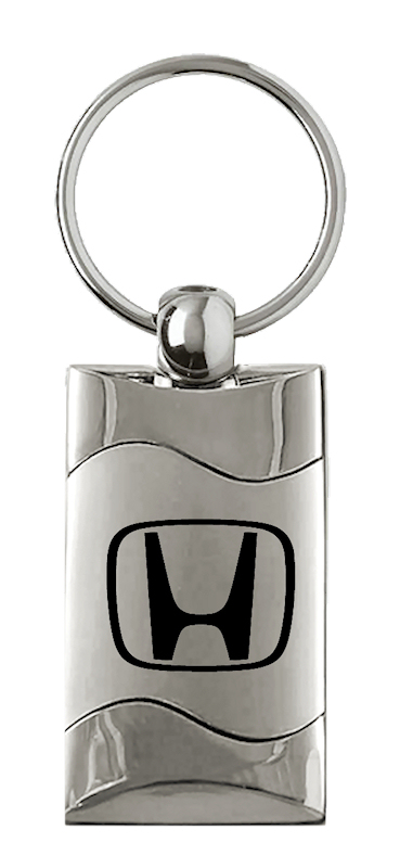 Honda (H Only) Rectangular Wave Key Fob - Silver