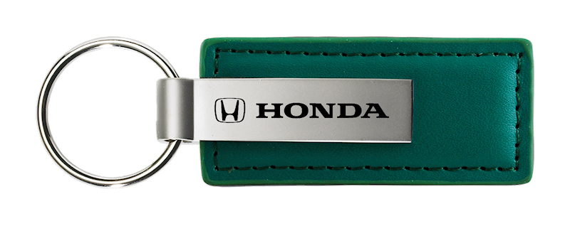 Honda Leather Key Fob - Green