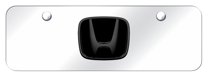 Honda Mini Plate - Black Pearl on Mirrored