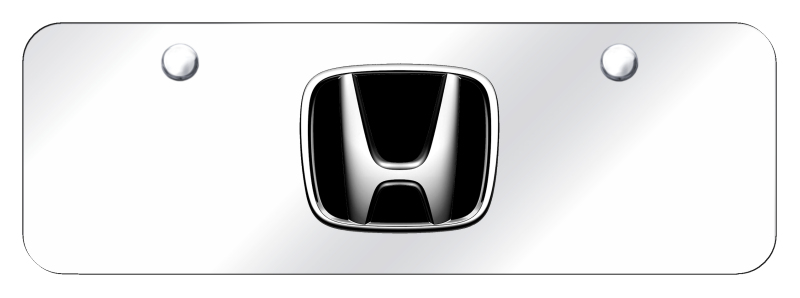 Honda Mini Plate - Chrome on Mirrored