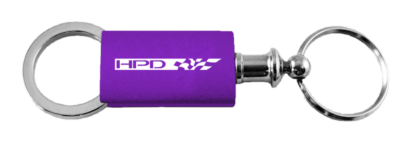 HPD Anodized Aluminum Valet Key Fob - Purple