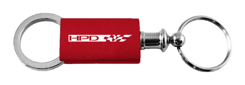 HPD Anodized Aluminum Valet Key Fob - Red