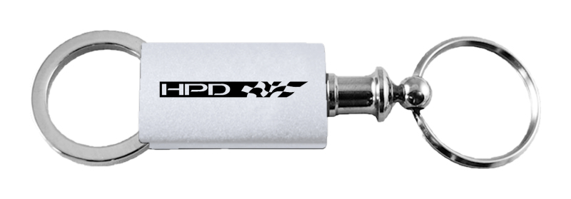 HPD Anodized Aluminum Valet Key Fob - Silver