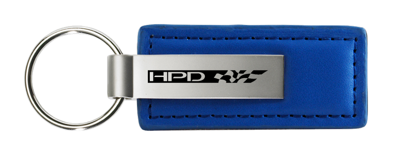 HPD Leather Key Fob - Blue