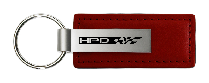 HPD Leather Key Fob - Burgundy