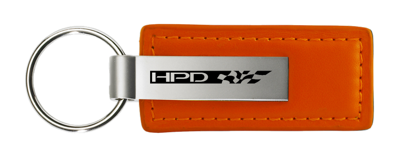 HPD Leather Key Fob - Orange