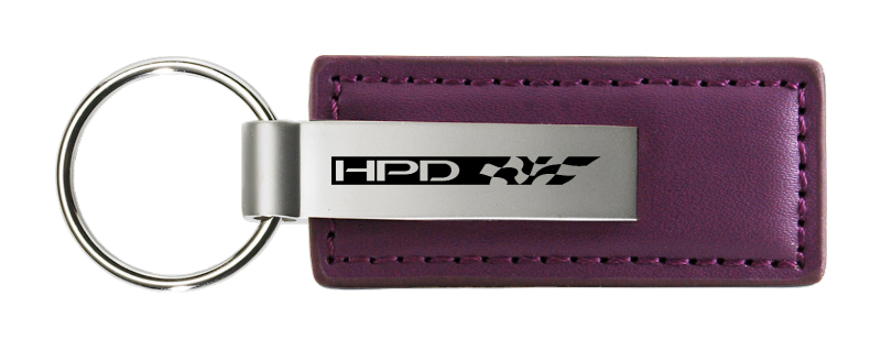 HPD Leather Key Fob - Purple