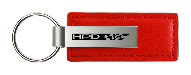 HPD Leather Key Fob - Red
