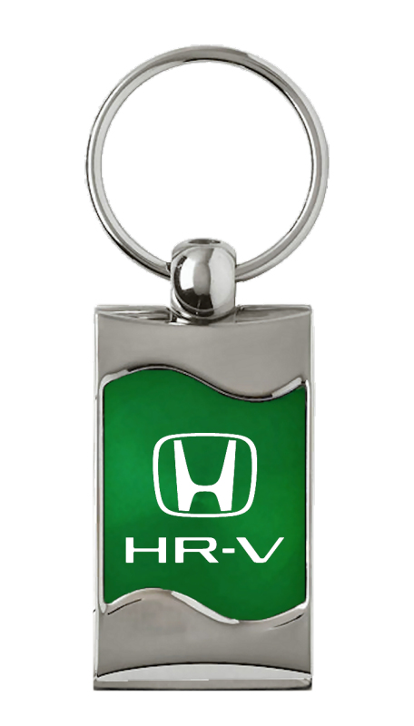 HR-V Rectangular Wave Key Fob - Green