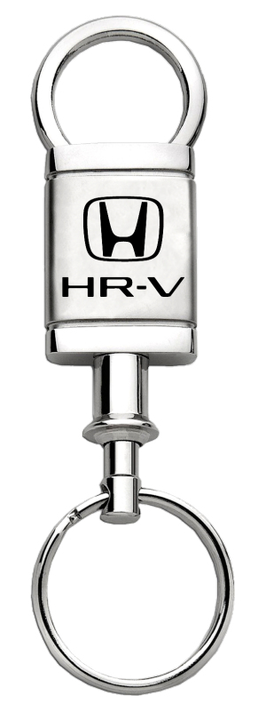 HR-V Satin-Chrome Valet Key Fob - Silver