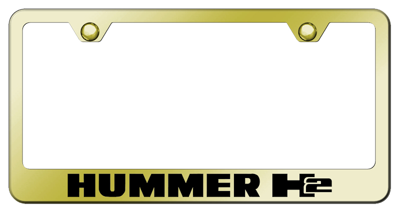 Hummer H2 Stainless Steel Frame - Laser Etched Gold