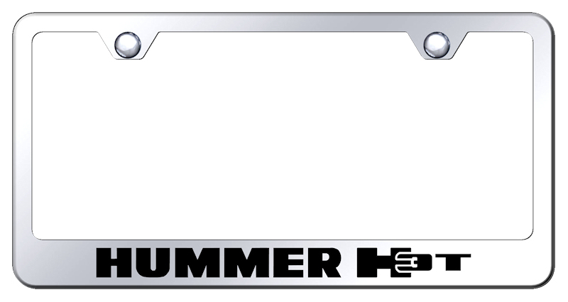 Hummer H3-T Laser Etched Stainless Steel License Plate Frame - Finish:Mirror
