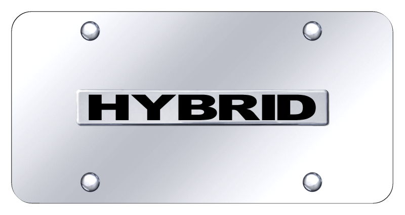 Hybrid Name License Plate - Chrome on Mirrored
