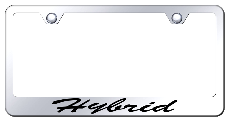 Hybrid Script Stainless Steel Frame - Laser Etched Mirrored