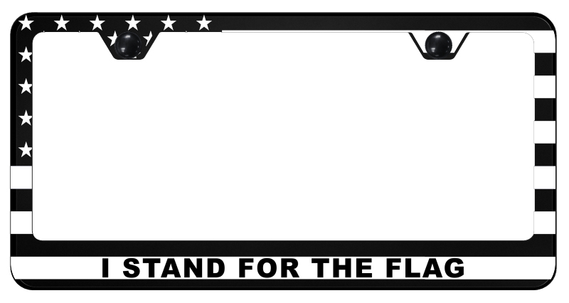 I Sand For The Flag PC Frame - UV Print on Black