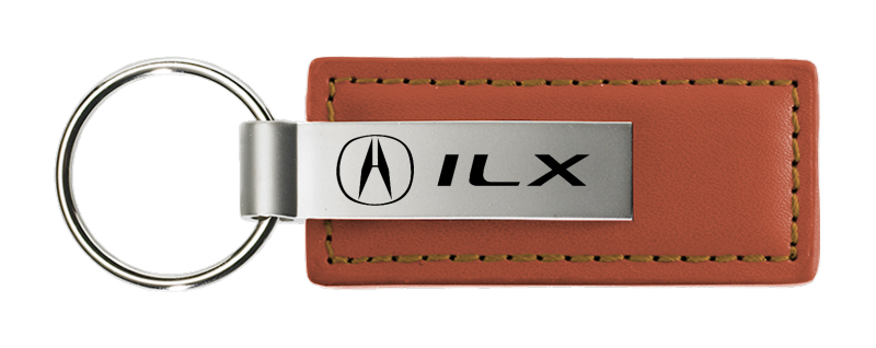 ILX Leather Key Fob - Brown