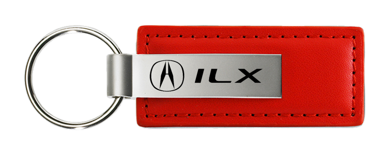 ILX Leather Key Fob - Red