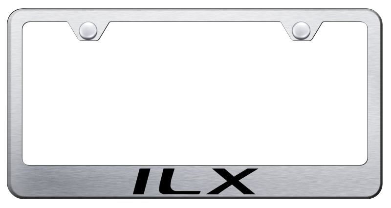 Acura ILX Laser Etched Stainless Steel License Plate Frame - Finish:Brush